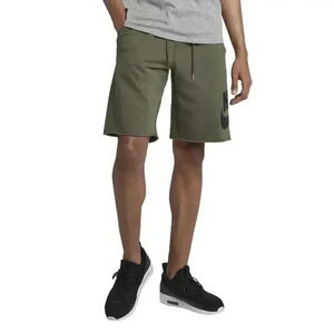 Nike Mens Olive Green GX1 Logo Shorts, Small
